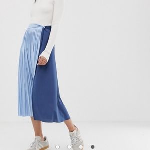 ASOS Twist front colorblock skirt